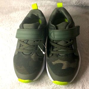 Dark green and white with camouflage